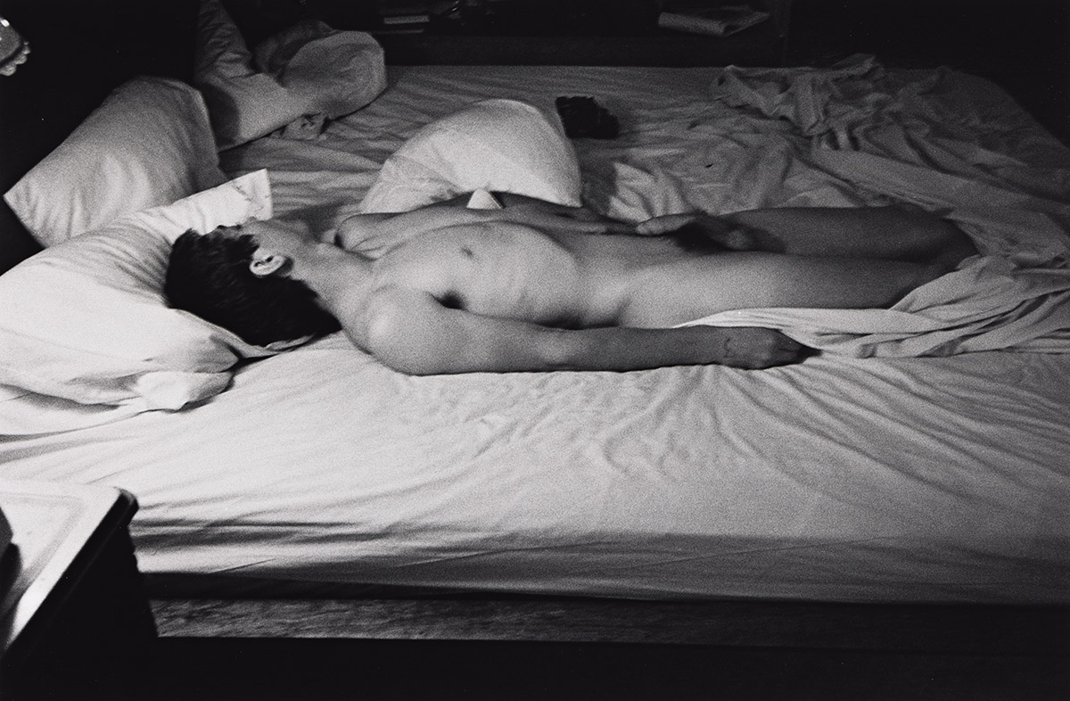 ALLEN GINSBERG (1926-1997) Nude figure in bed.